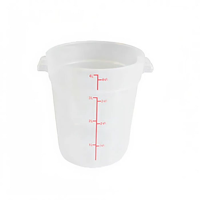 Thunder Group PLRFT304TL 4 qt Round Food Storage Container - Polypropylene, Translucent