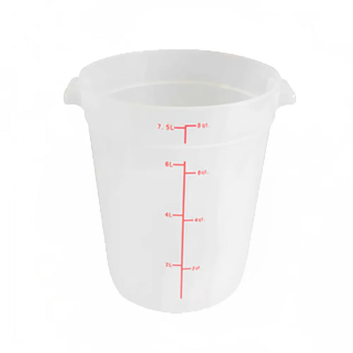 Thunder Group PLRFT308TL 8 qt Round Food Storage Container - Polypropylene, Translucent