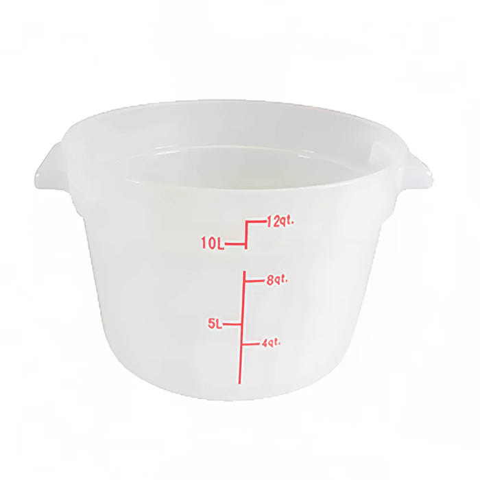 Thunder Group PLRFT312TL 12 qt Round Food Storage Container - Polypropylene, Translucent