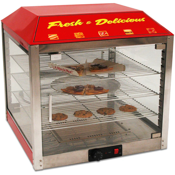 Winco 51048 - BenchmarkUSA 2 Door Pizza Warmer / Merchandiser - 18"