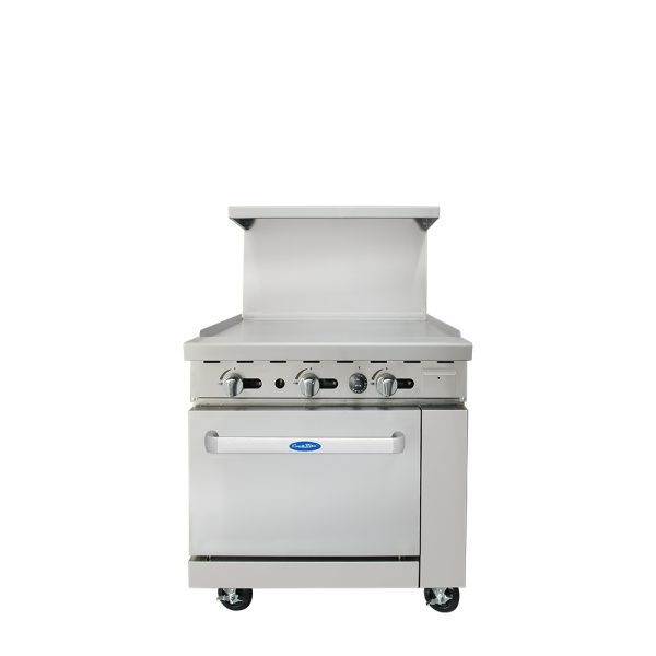 CookRite AGR-36G, 102,000 Btu Restaurant Range, 36" Griddle, Standard Oven