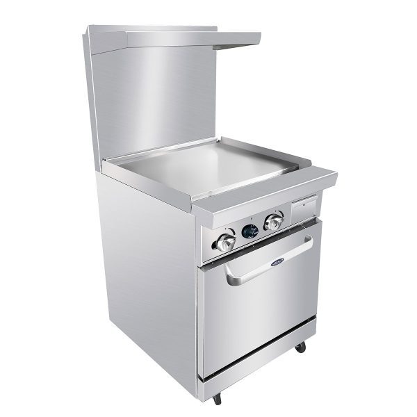 CookRite AGR-24G, 72,000 Btu Restaurant Range, 24" Griddle, Space Saver Oven