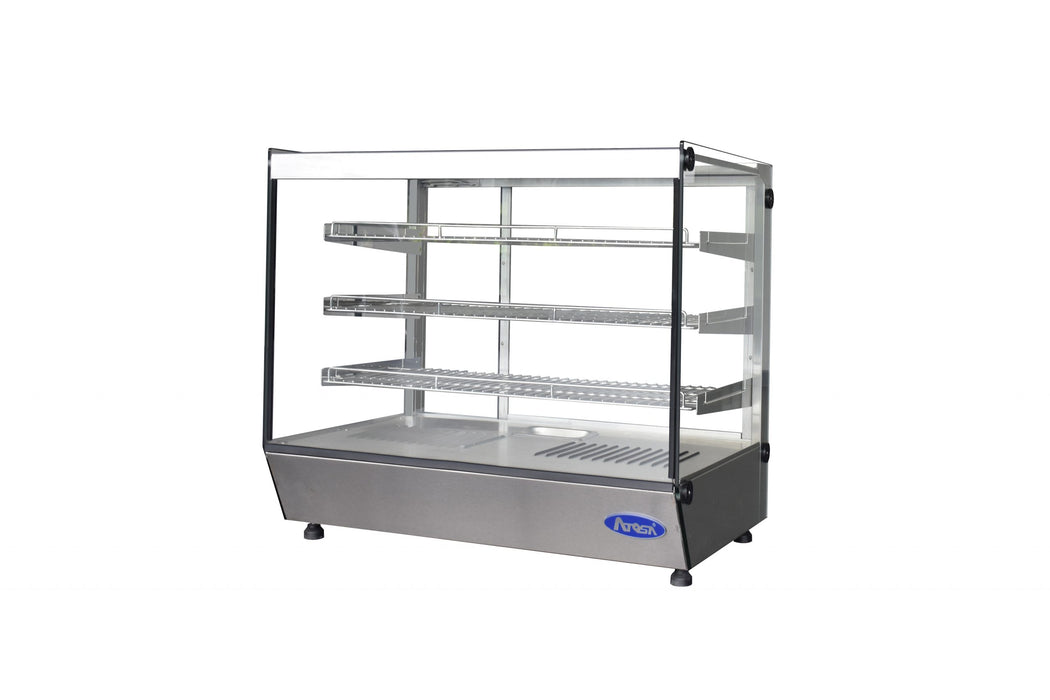 Atosa CHDS-53, 27 5/8" Countertop Heated Display Case w/ 3 Shelves