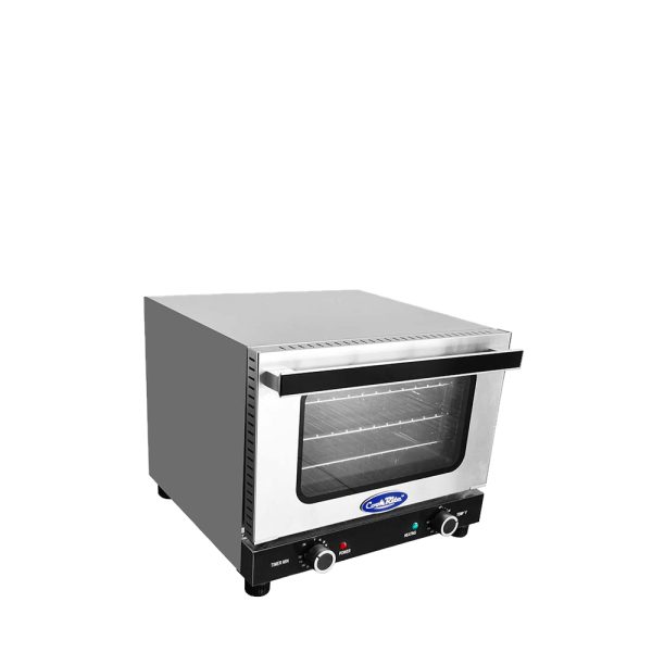 CookRite CTCO-50, 1.55 kW Electric Countertop Half Size Convection Oven, Single Deck, Manual Controls