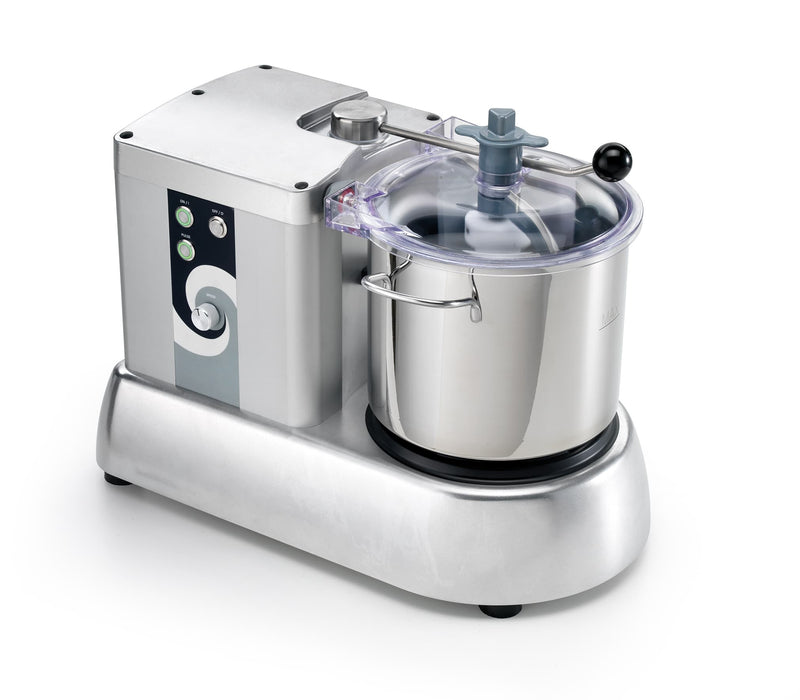 Sirman C-Tronic 9VT PLUS Variable-Speed 9 Qt. Stainless Steel Batch Bowl Food Processor - 1 1/2 hp