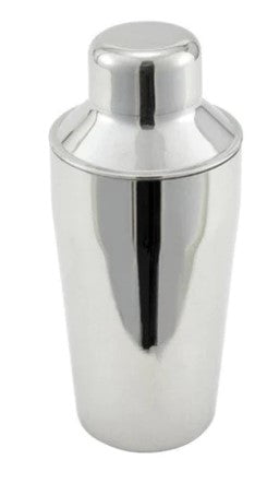 Winco 10 oz Stainless Steel Bar Shaker, 3 Piece Set