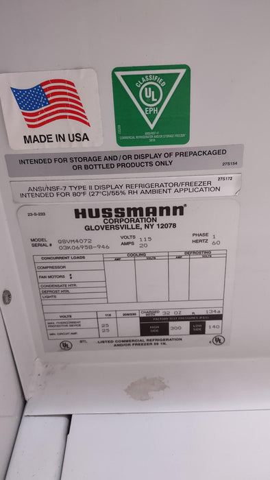 Hussman 40" Grab-N-Go Cooler GSVM4072