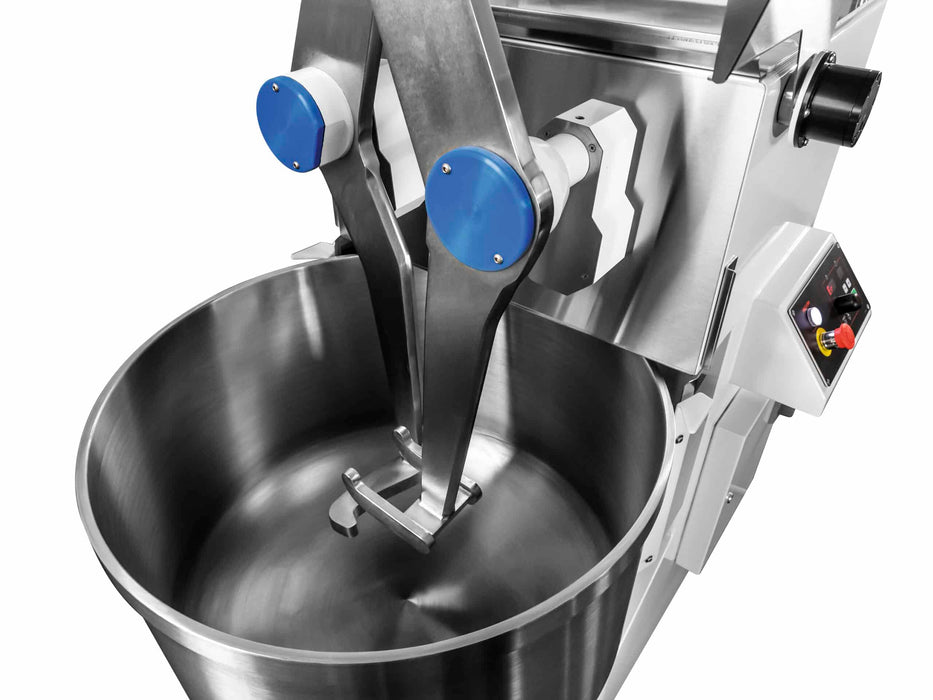 Eurodib IBT55INV 80 Qt. / 123.5 lb. Variable Speed Twin-Arm Plunging Dough Mixer - 208-220V, 3 hp