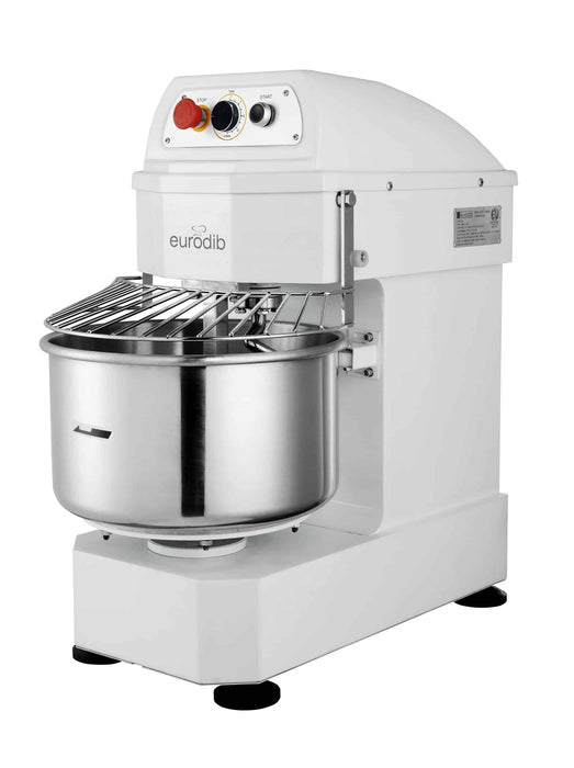 Eurodib LM20T 20 Qt. / 17.5 lb. Single Speed Spiral Dough Mixer - 110V, 1.5 HP