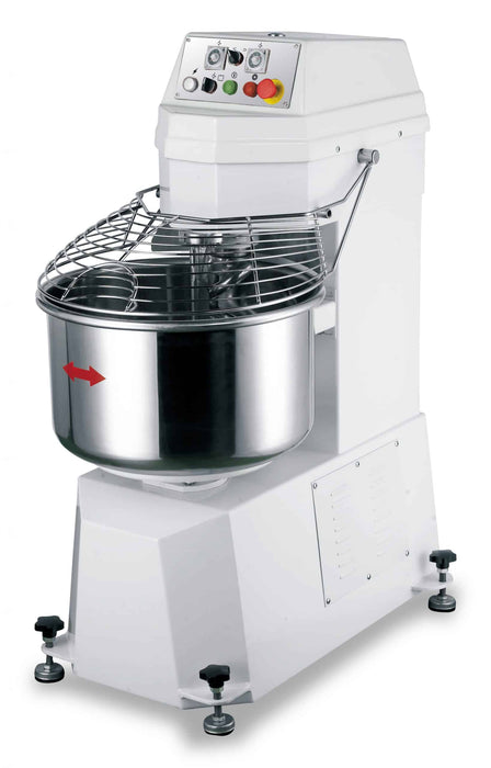 Eurodib GM25B 77 Qt. / 55 lb. Two-Speed Spiral Dough Mixer - 208V, 3 Phase, 3.2 HP