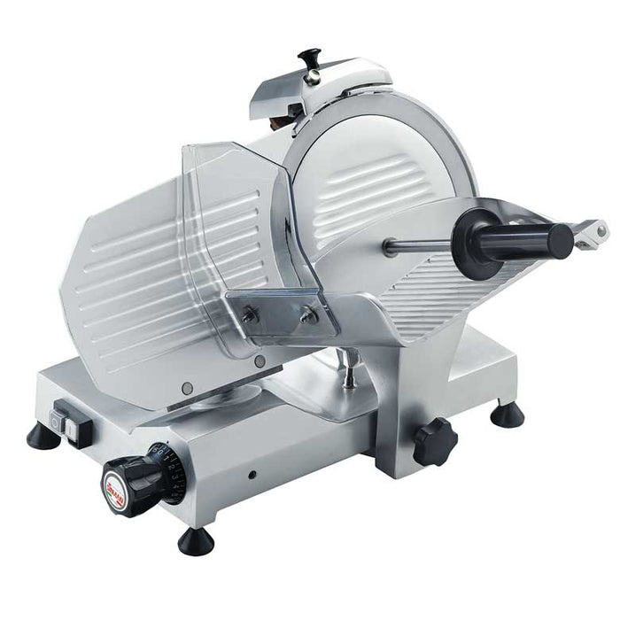 Eurodib MIRRA250P Manual Meat Slicer w/ 10" Blade, Belt Driven, Aluminum, 1/4 hp