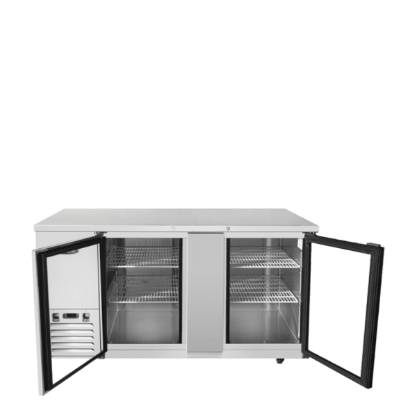 Atosa SBB69GGRAUS1 — 69″ Shallow Depth Back Bar Cooler with Glass Doors