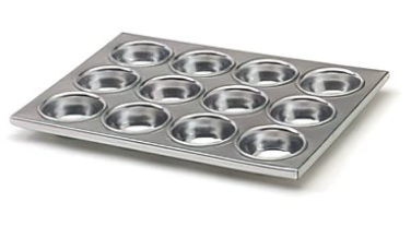 MUFFIN PAN 12 CUP ALUMINUM