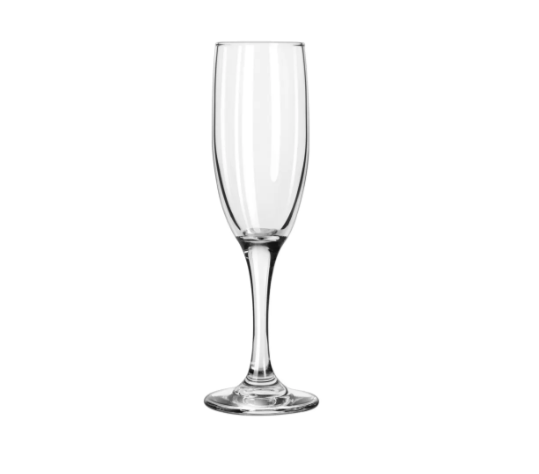 Libbey 3795 6 oz Embassy Champagne Flute Glass - Safedge Rim & Foot Guarantee