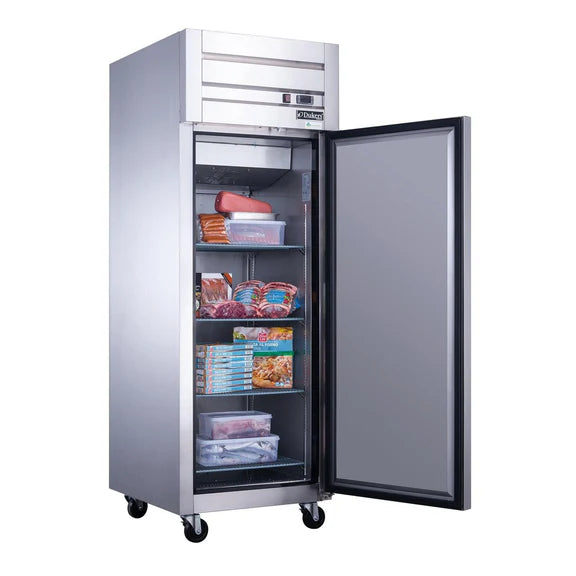 Duckers D28AF Commercial Single Door Top Mount Freezer in Stainless Steel