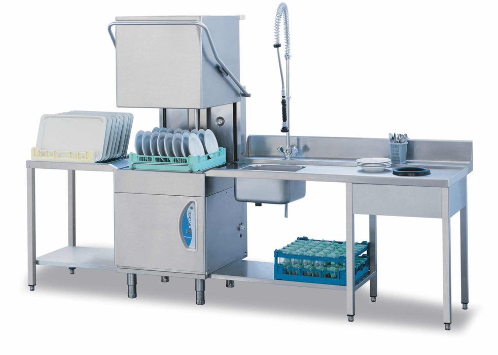 Lamber L21EKDPS, 30 Rack/Hr Door Type Dishwasher, High Temperature Sanitizing, Single Rack w/ Drain Pump