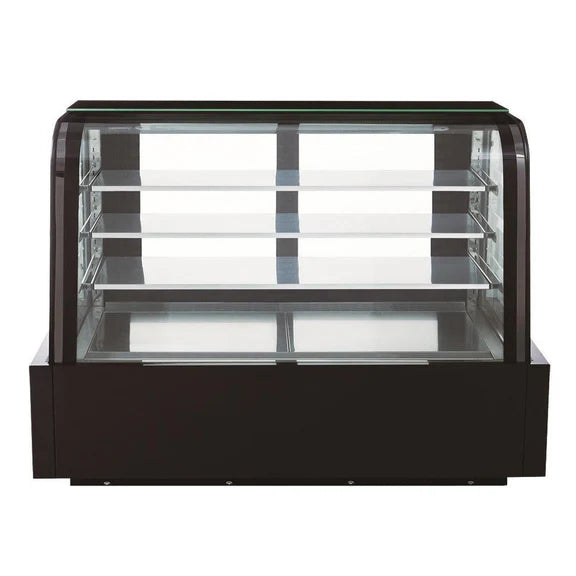 Duckers DDM72R-CB Curved Glass 72" Cake Showcase